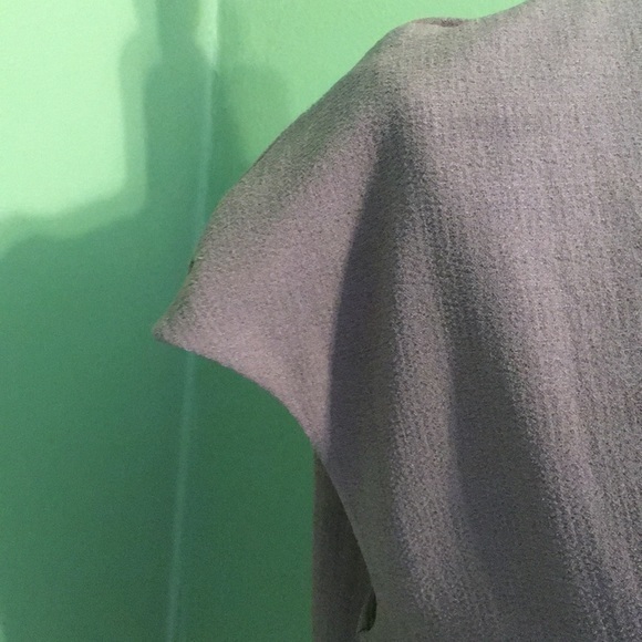 CARMEN MARC VALVO taupe cap sleeves knee length shift dress - Picture 4 of 9